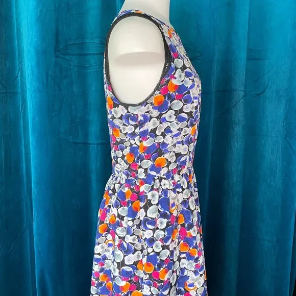 Kensie Color Pops Lace-Inset Dress Indigo Combo - Picture 7 of 14